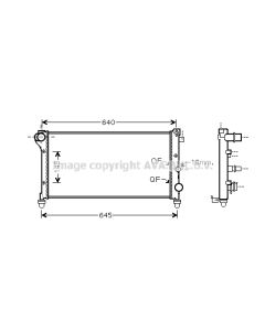 AVA QUALITY COOLING FTA2295 - Radiatore, Raffreddamento motore