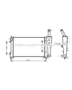 AVA QUALITY COOLING FTA2297 - Radiatore, Raffreddamento motore