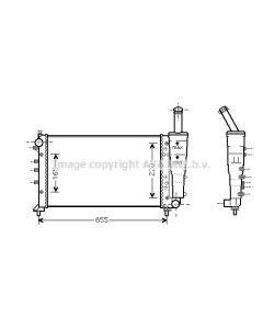 AVA QUALITY COOLING FTA2299 - Radiatore, Raffreddamento motore