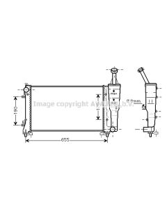 AVA QUALITY COOLING FTA2308 - Radiatore, Raffreddamento motore