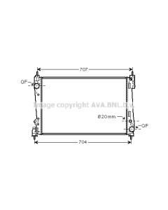 AVA QUALITY COOLING FTA2312 - Radiatore, Raffreddamento motore