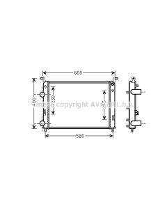 AVA QUALITY COOLING FTA2336 - Radiatore, Raffreddamento motore