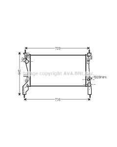 AVA QUALITY COOLING FTA2380 - Radiatore, Raffreddamento motore