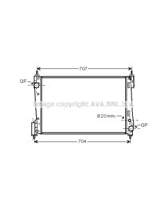 AVA QUALITY COOLING FTA2400 - Radiatore, Raffreddamento motore