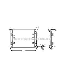 AVA QUALITY COOLING FTA2403 - Radiatore, Raffreddamento motore