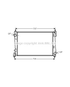 AVA QUALITY COOLING FTA2454 - Radiatore, Raffreddamento motore