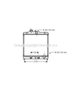 AVA QUALITY COOLING HD2120 - Radiatore, Raffreddamento motore