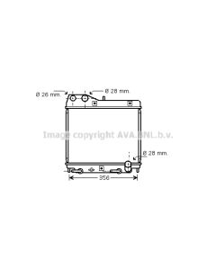 AVA QUALITY COOLING HD2161 - Radiatore, Raffreddamento motore
