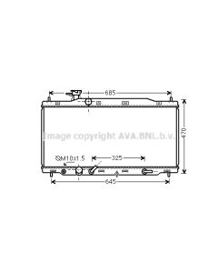 AVA QUALITY COOLING HD2226 - Radiatore, Raffreddamento motore