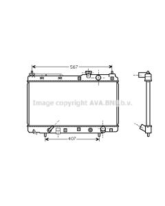 AVA QUALITY COOLING HDA2104 - Radiatore, Raffreddamento motore