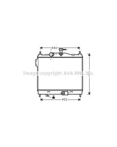 AVA QUALITY COOLING HY2206 - Radiatore, Raffreddamento motore