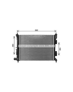 AVA QUALITY COOLING HY2494 - Radiatore, Raffreddamento motore