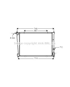AVA QUALITY COOLING HYA2049 - Radiatore, Raffreddamento motore