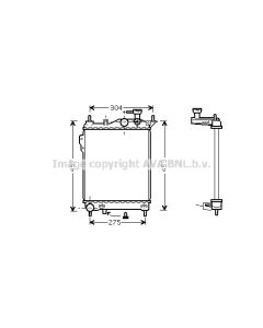 AVA QUALITY COOLING HYA2099 - Radiatore, Raffreddamento motore