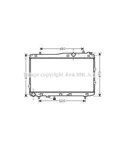 AVA QUALITY COOLING KA2086 - Radiatore, Raffreddamento motore