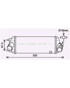 AVA QUALITY COOLING KA4281 - Intercooler