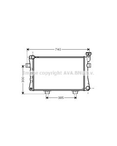 AVA QUALITY COOLING LA2015 - Radiatore, Raffreddamento motore