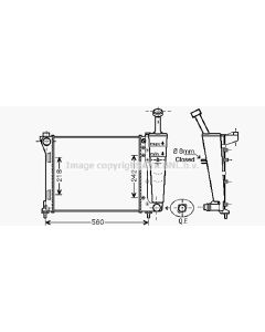 AVA QUALITY COOLING LC2099 - Radiatore, Raffreddamento motore