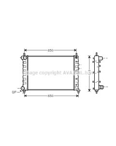 AVA QUALITY COOLING LCA2076 - Radiatore, Raffreddamento motore