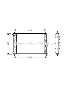 AVA QUALITY COOLING LCA2078 - Radiatore, Raffreddamento motore