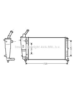 AVA QUALITY COOLING LCA2083 - Radiatore, Raffreddamento motore