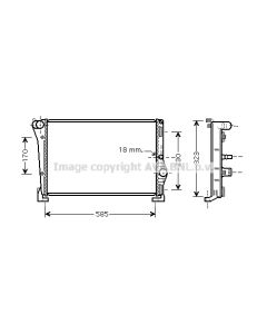 AVA QUALITY COOLING LCA2088 - Radiatore, Raffreddamento motore