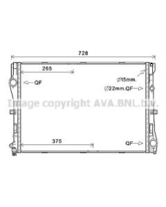 AVA QUALITY COOLING MS2679 - Radiatore, Raffreddamento motore