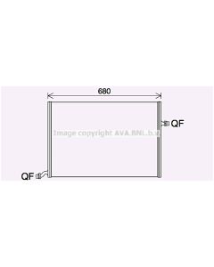AVA QUALITY COOLING MS2712 - Radiatore, Raffreddamento motore