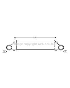 AVA QUALITY COOLING MS4410 - Intercooler