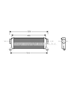 AVA QUALITY COOLING MSA4261 - Intercooler