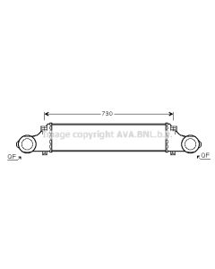 AVA QUALITY COOLING MSA4354 - Intercooler