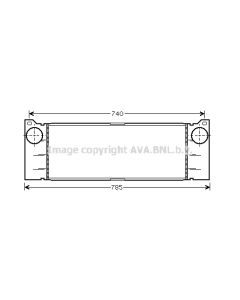 AVA QUALITY COOLING MSA4473 - Intercooler