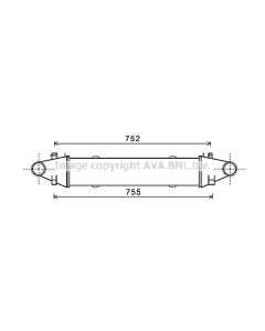 AVA QUALITY COOLING MSA4525 - Intercooler