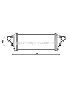 AVA QUALITY COOLING MSA4551 - Intercooler