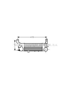AVA QUALITY COOLING MZ4187 - Intercooler