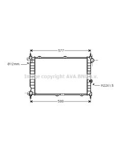 AVA QUALITY COOLING OL2207 - Radiatore, Raffreddamento motore