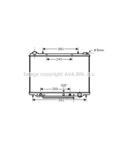 AVA QUALITY COOLING OL2405 - Radiatore, Raffreddamento motore