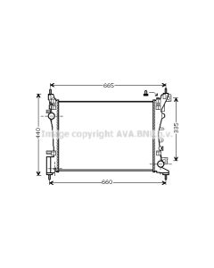 AVA QUALITY COOLING OL2574 - Radiatore, Raffreddamento motore