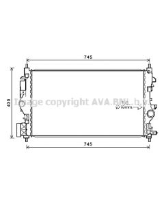 AVA QUALITY COOLING OL2683 - Radiatore, Raffreddamento motore