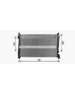 AVA QUALITY COOLING OL2721 - Radiatore, Raffreddamento motore