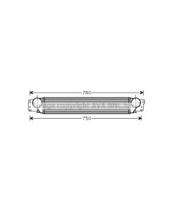 AVA QUALITY COOLING OL4442 - Intercooler
