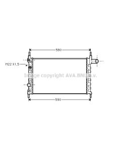 AVA QUALITY COOLING OLA2150 - Radiatore, Raffreddamento motore