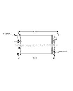 AVA QUALITY COOLING OLA2183 - Radiatore, Raffreddamento motore