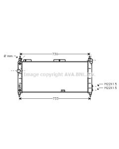 AVA QUALITY COOLING OLA2200 - Radiatore, Raffreddamento motore