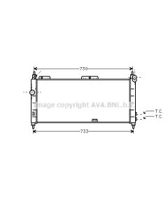 AVA QUALITY COOLING OLA2203 - Radiatore, Raffreddamento motore