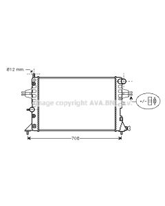 AVA QUALITY COOLING OLA2254 - Radiatore, Raffreddamento motore
