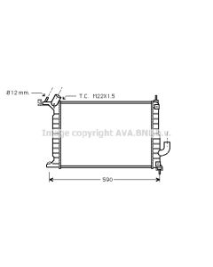AVA QUALITY COOLING OLA2275 - Radiatore, Raffreddamento motore