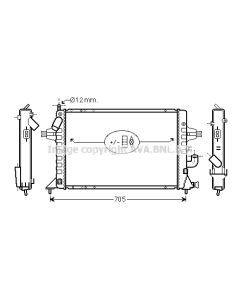 AVA QUALITY COOLING OLA2294 - Radiatore, Raffreddamento motore