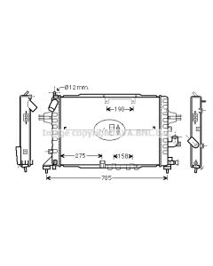 AVA QUALITY COOLING OLA2365 - Radiatore, Raffreddamento motore