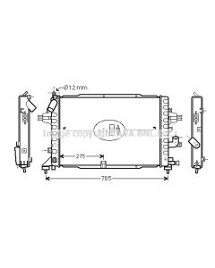 AVA QUALITY COOLING OLA2383 - Radiatore, Raffreddamento motore
